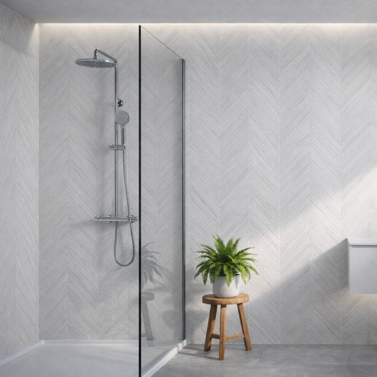 BMS Budget Line Midtown Pearl Look Decor Wandtegel 30x90cm